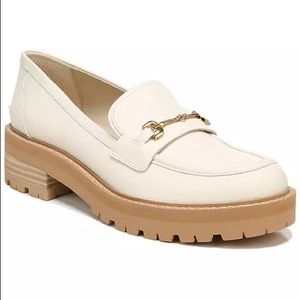 Sam Edelman ivory lugsole loafers